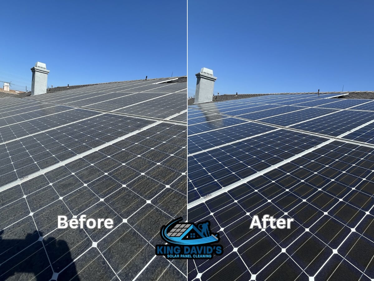 Solar Panel Cleaning And Property Rinsing Service Project in Anaheim CA 92804
