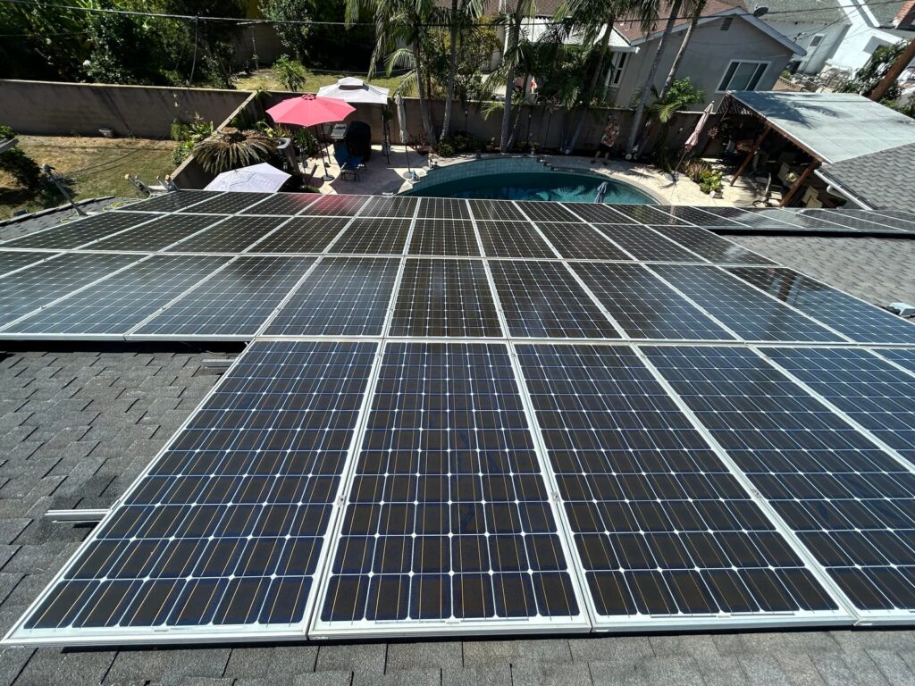 Solar Panel Cleaning And Property Rinsing Service Project in Anaheim CA 92804