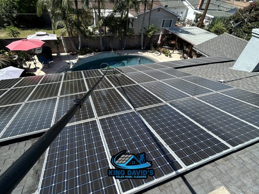Solar Panel Cleaning And Property Rinsing Service Project in Anaheim CA 92804