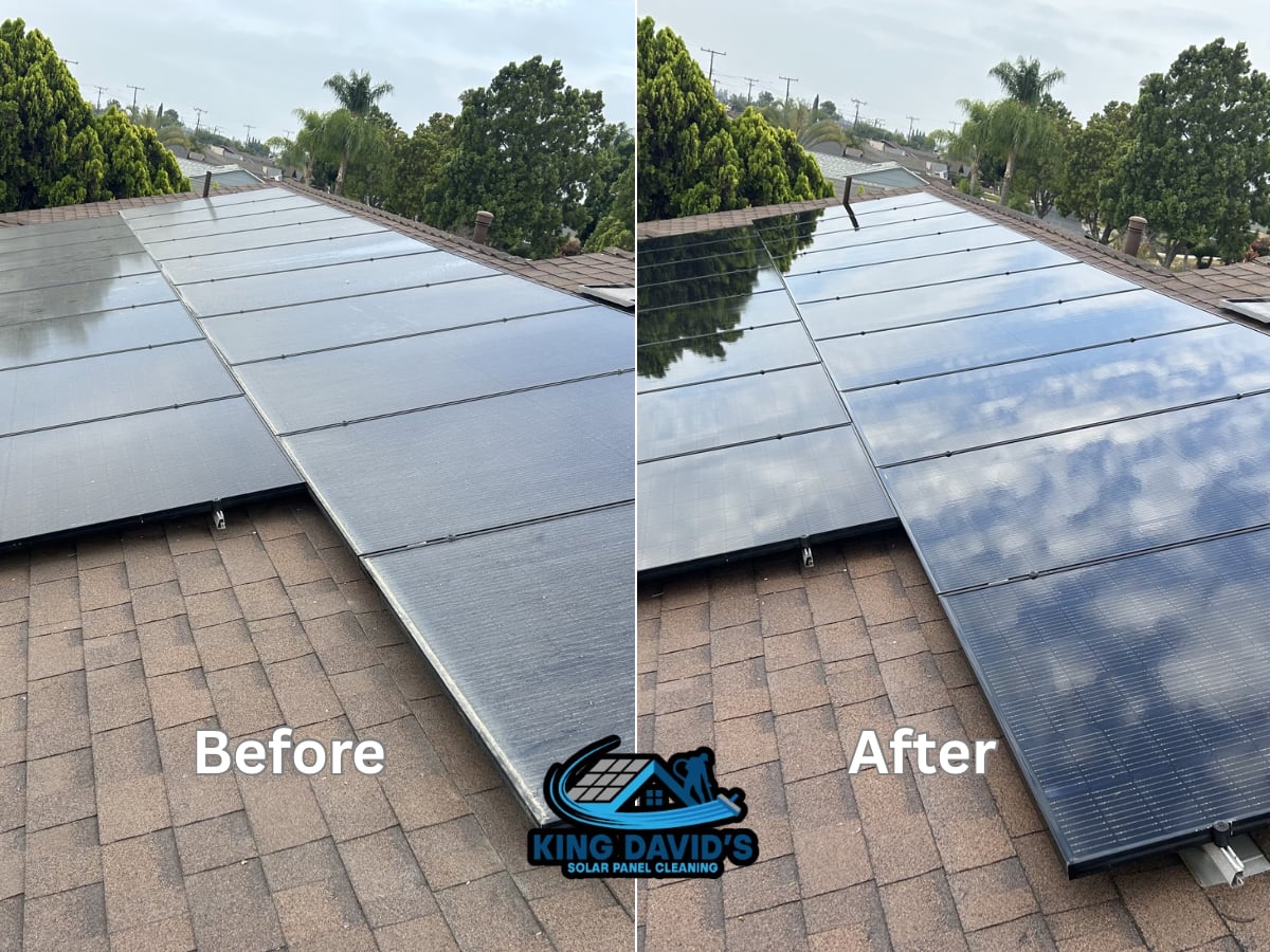 Solar Panel Cleaning Service Project in La Mirada CA 90638
